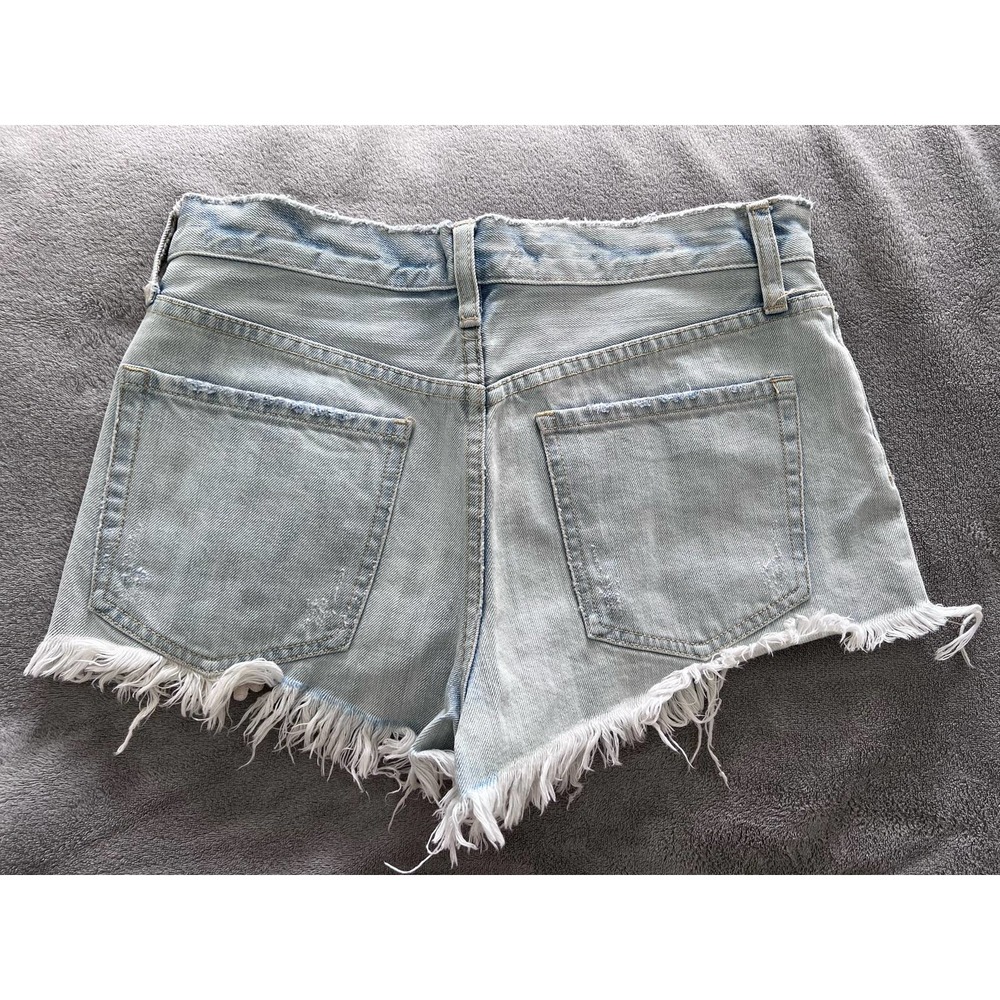 Free People Light Denim Shorts - Picture 2 of 3